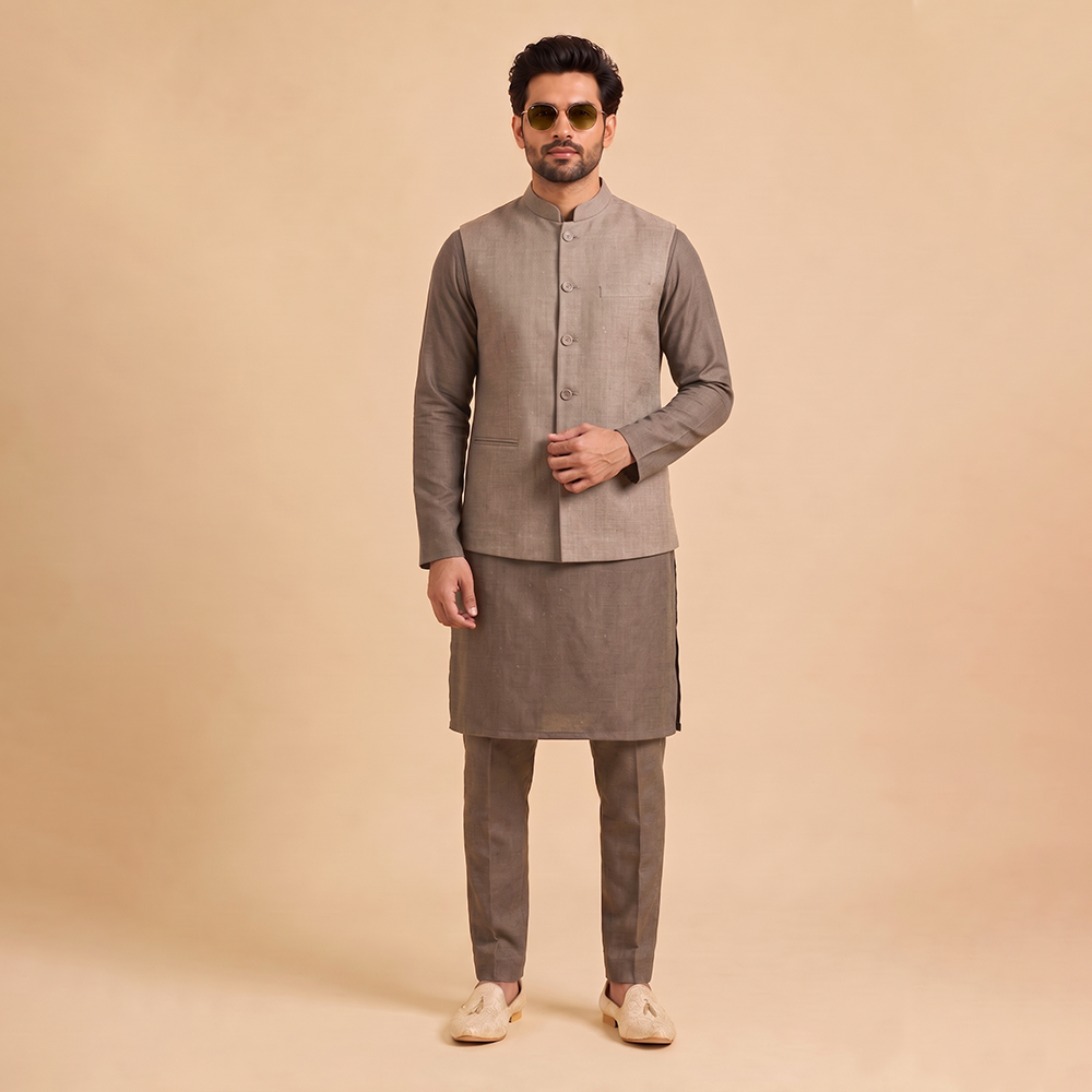 Kurta + Pyjama + Nehru Jacket