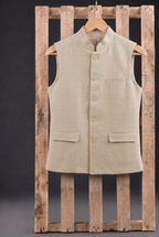 light Beige khadhi Nehru Jacket