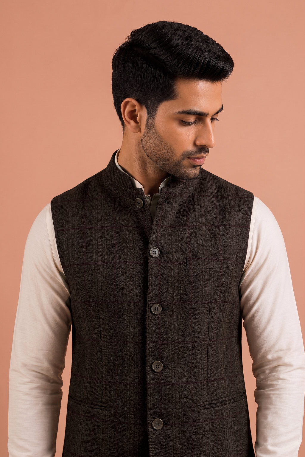 Brown Nehru Jacket