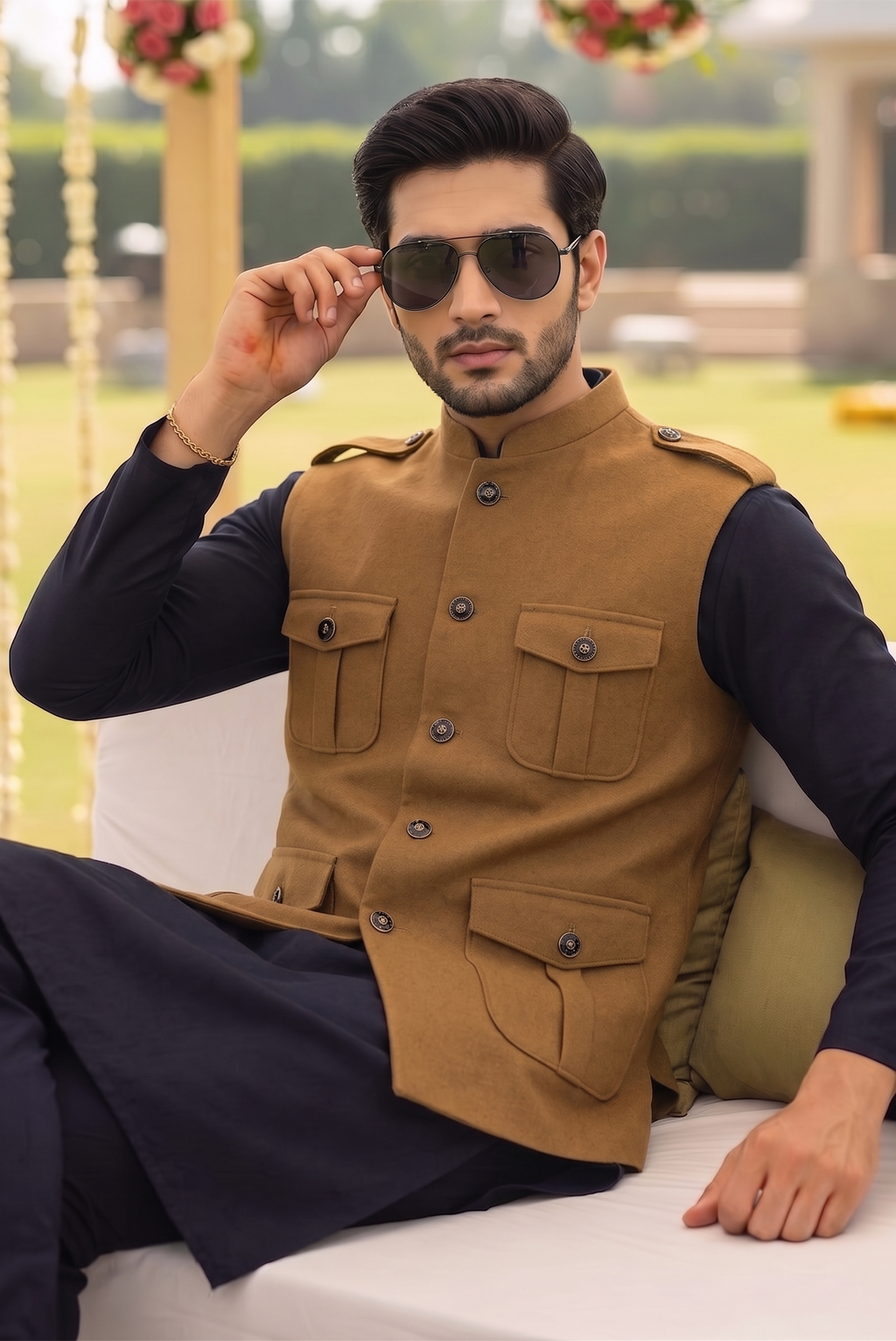 Tan Nehru Jacket
