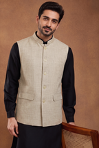 light Beige khadhi Nehru Jacket