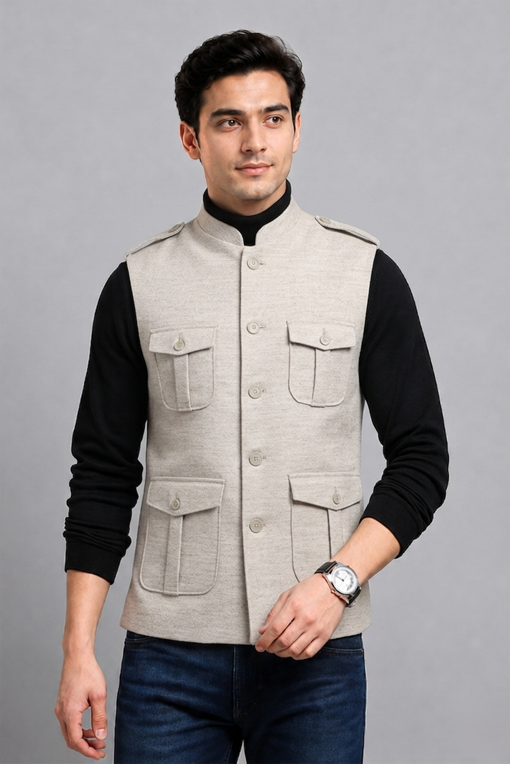 Grey  Nehru Jacket