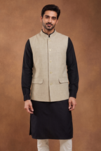 light Beige khadhi Nehru Jacket