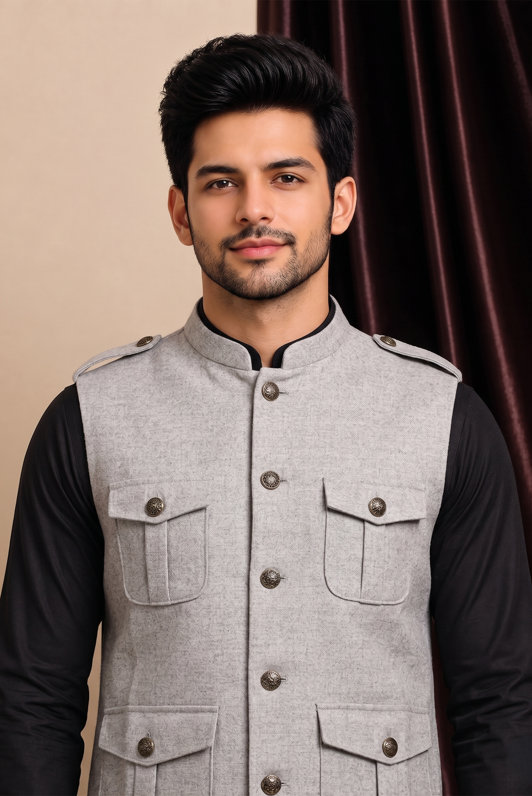 Grey Nehru Jacket