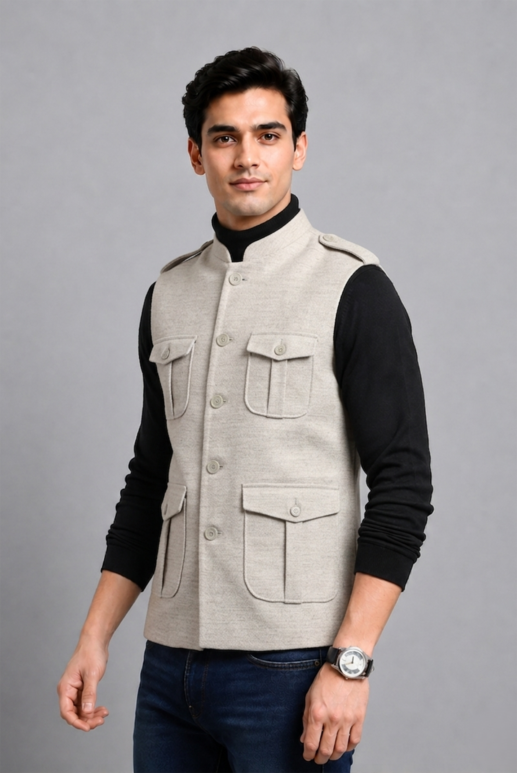 Grey  Nehru Jacket