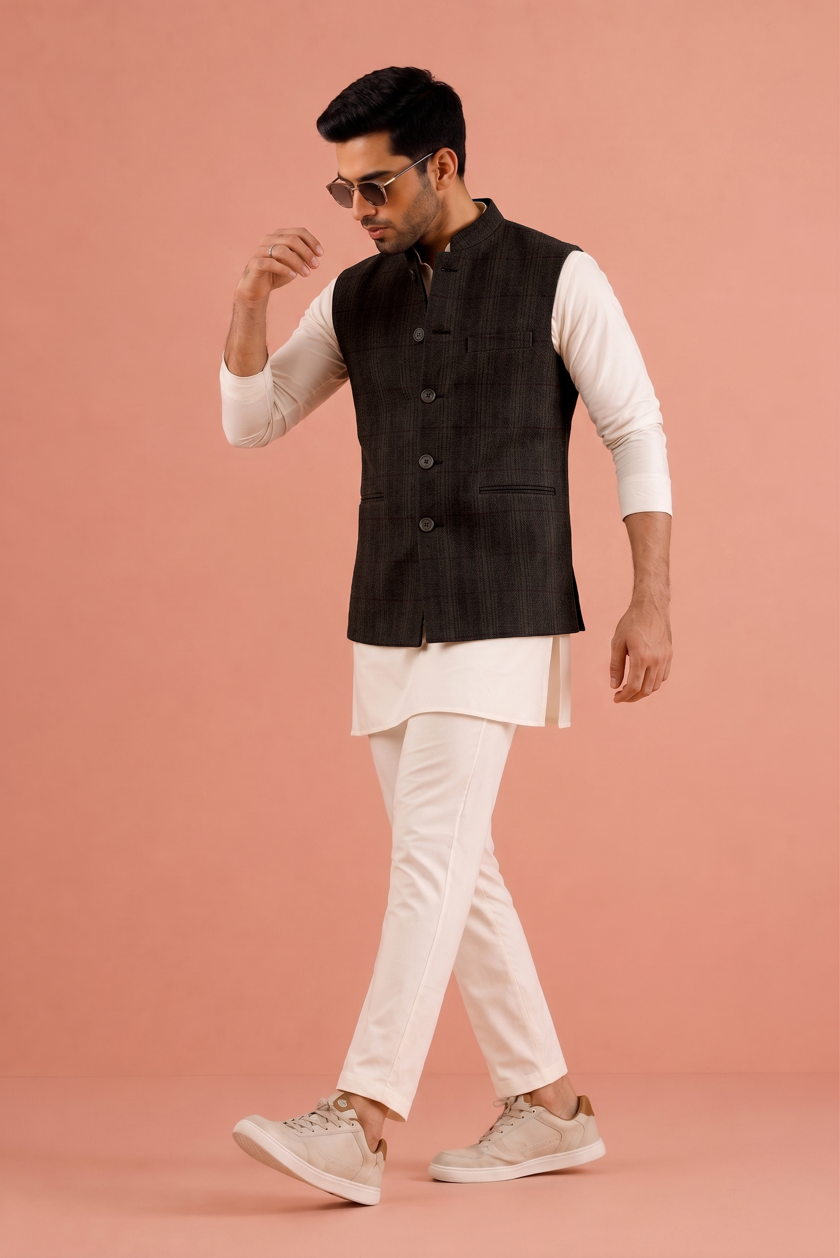 Brown Nehru Jacket