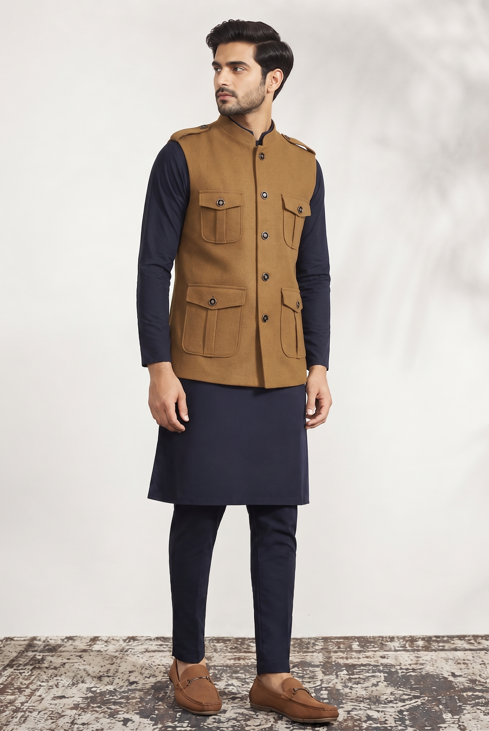 Tan Nehru Jacket