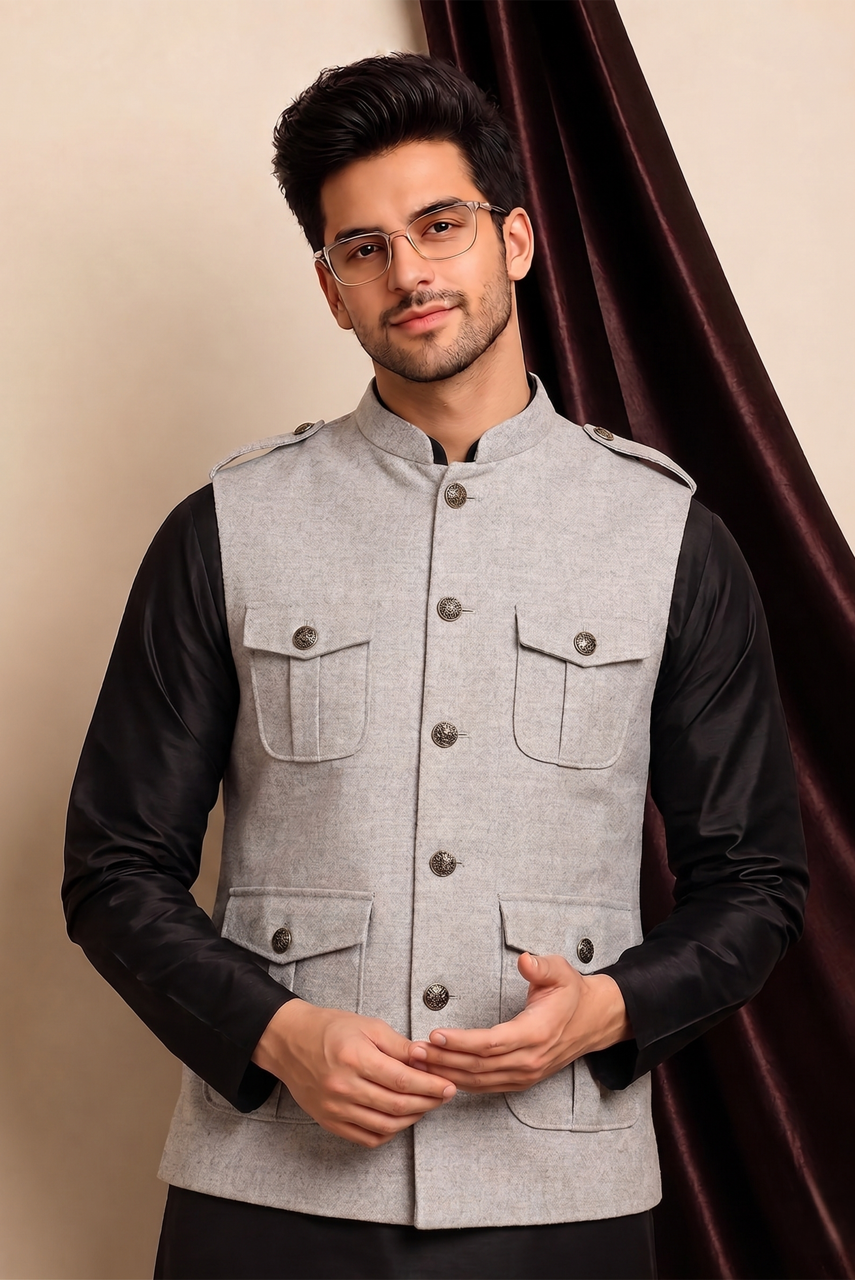 Grey Nehru Jacket