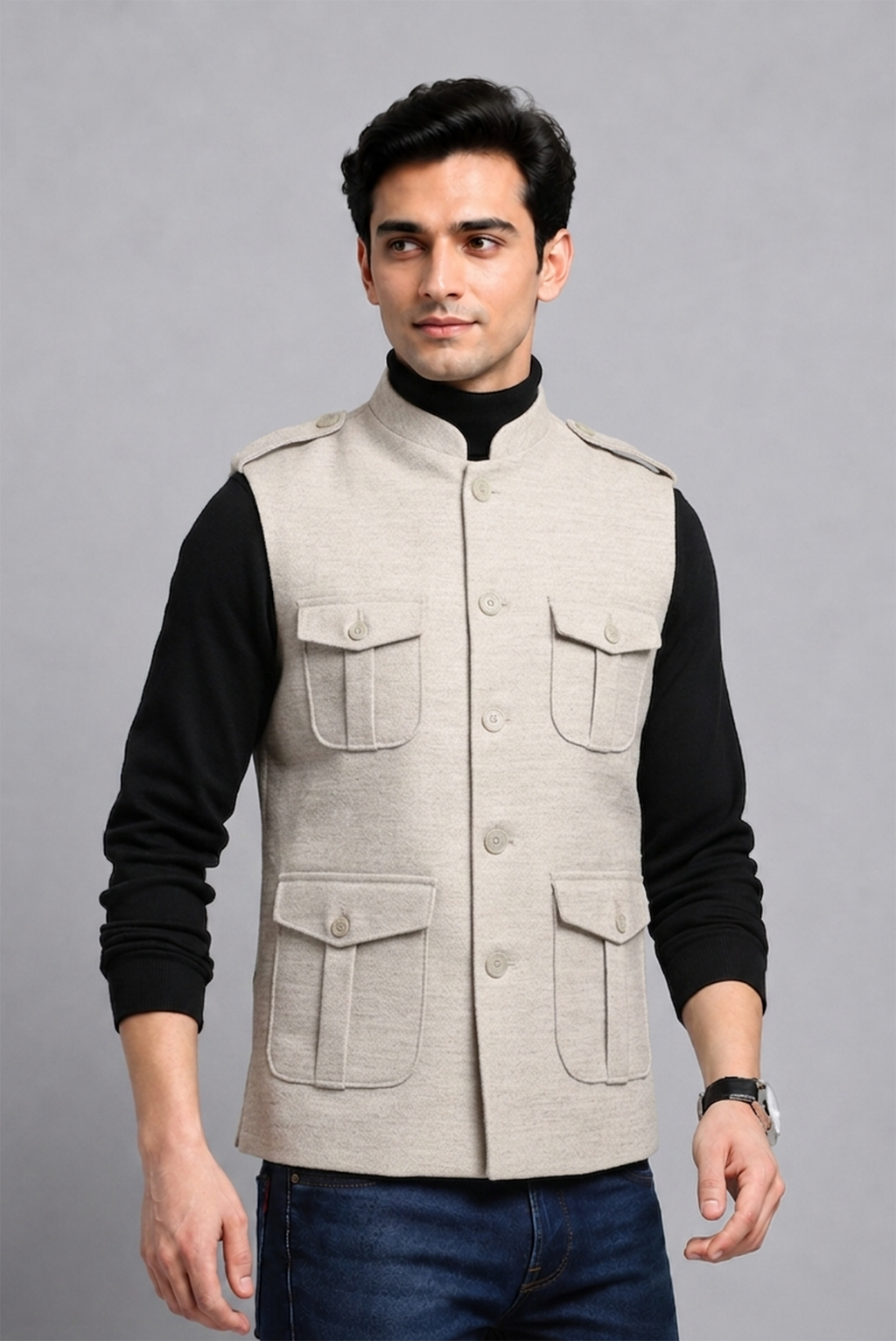 Grey  Nehru Jacket
