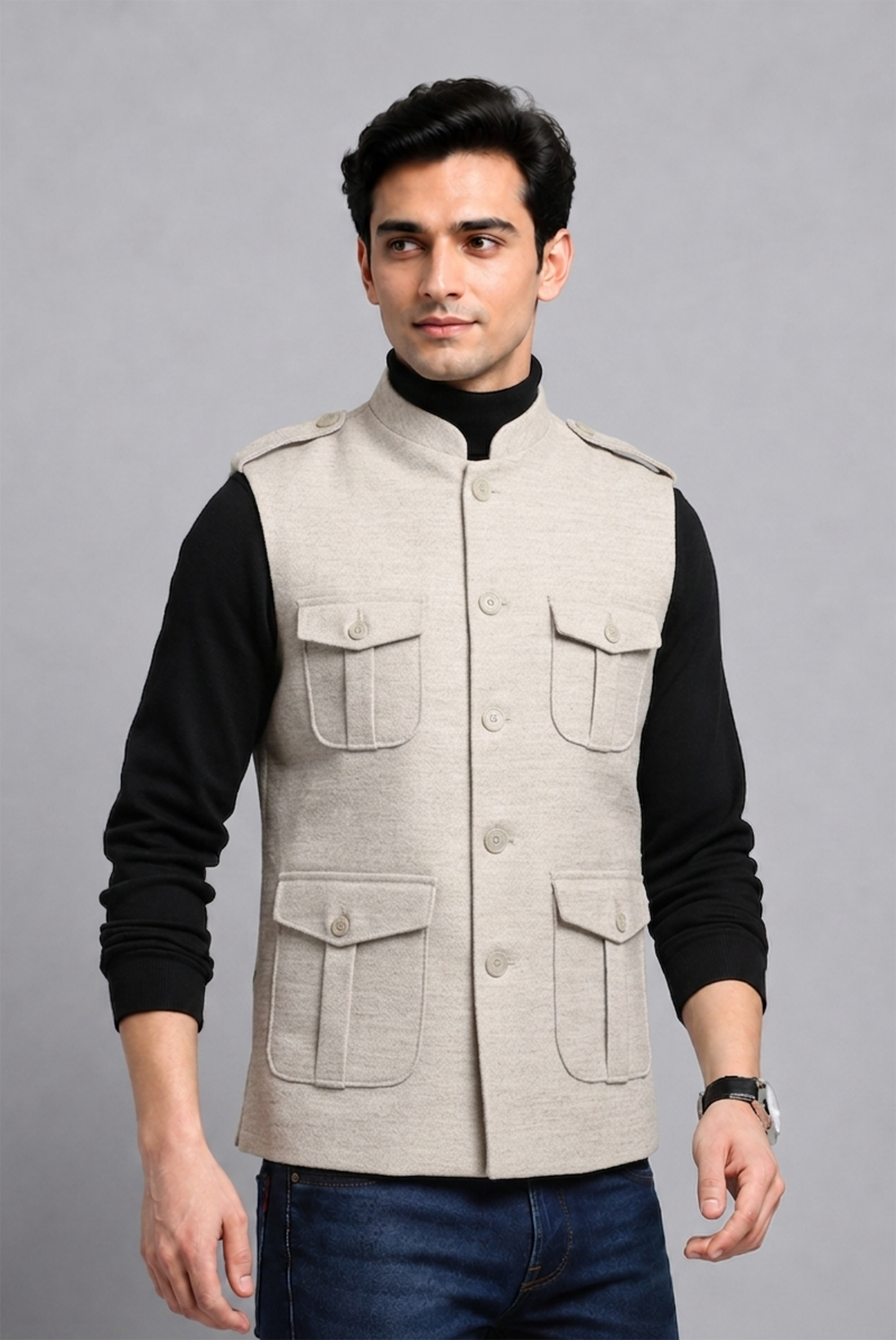 Grey  Nehru Jacket