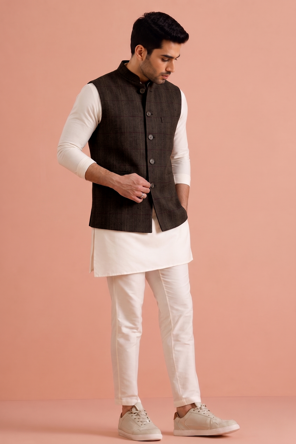 Brown Nehru Jacket