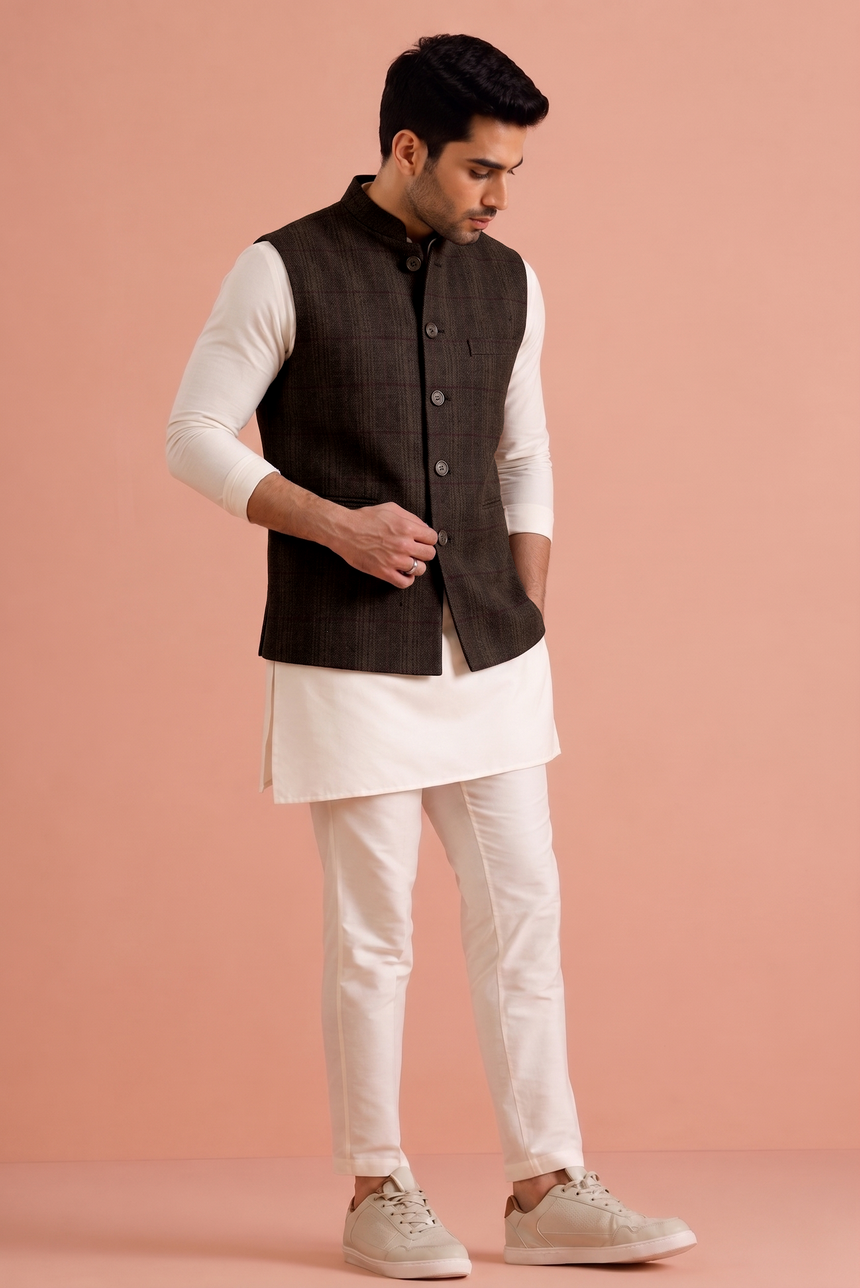 Brown Nehru Jacket
