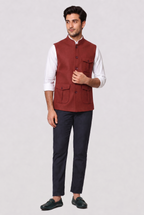 Mahroon Nehru Jacket