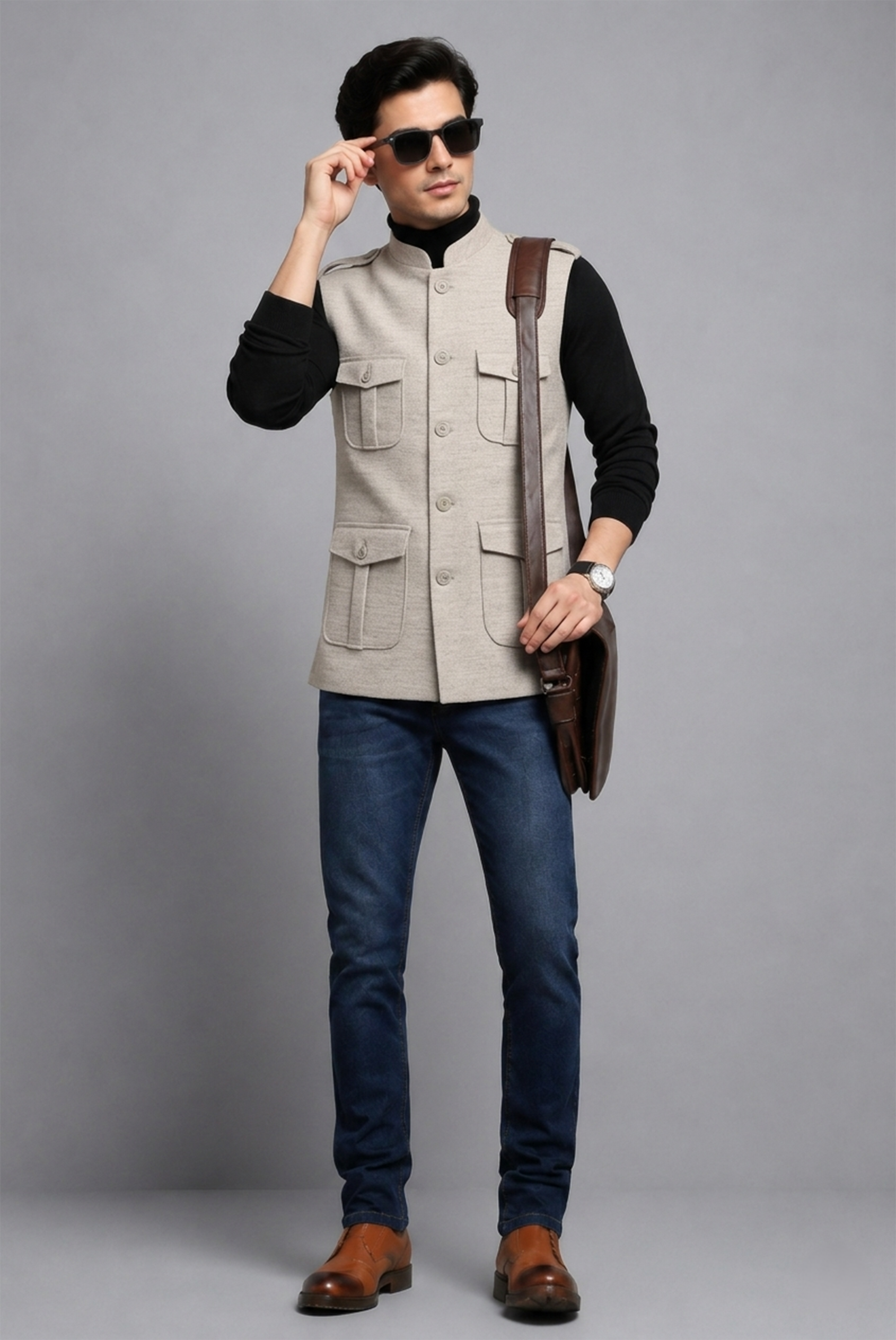 Grey  Nehru Jacket