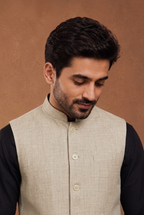 light Beige khadhi Nehru Jacket