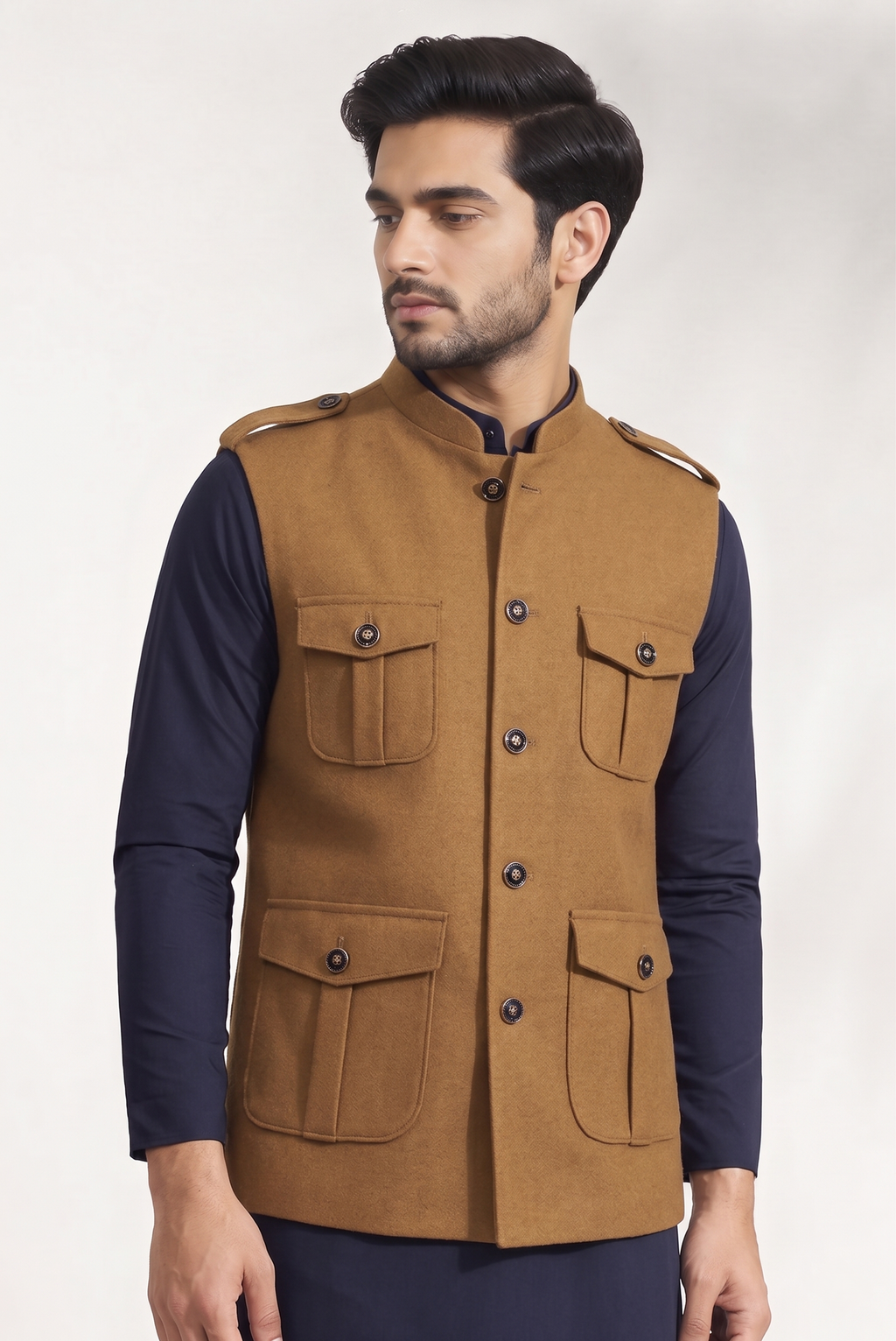 Tan Nehru Jacket
