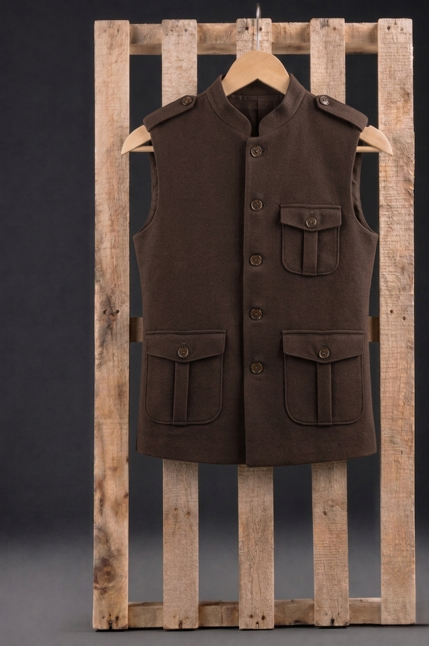 Brown Nehru Jacket