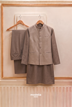 Brown Kurta pajama with Jacket