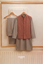 light brown  Kurta pajama with Jacket